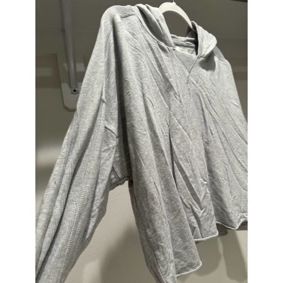 Offline by Aerie Women's Cropped Sweatshirt Hoodie Gray Size XL - Picture 4 of 9